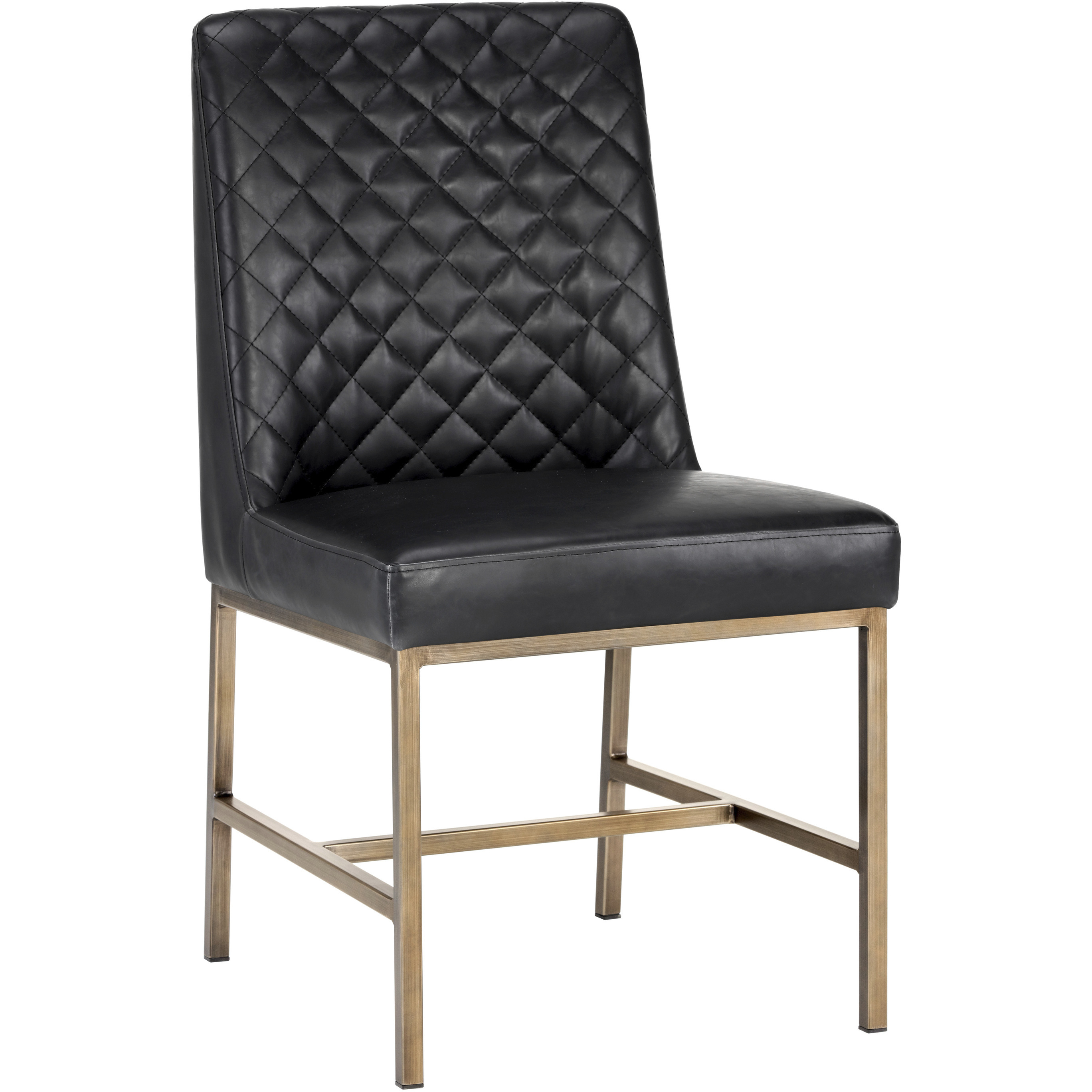 Leighland Coal Black Dining Chair, Set Of 2